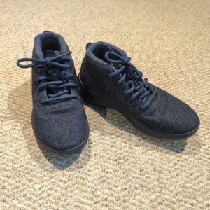 Allbirds WRUM Runner Up Mizzles Shoes Sneakers Women 8 Blue Wool High Top